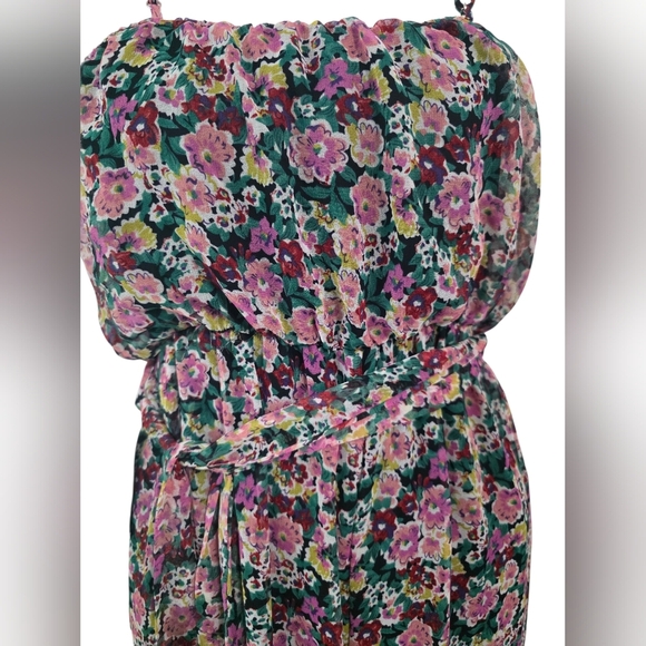 Lulus Flow With Me Black Floral Print Wide-Leg Jumpsuit Size Medium - Picture 8 of 9